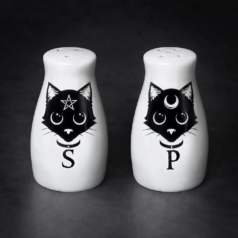 Black Cats Salt and Pepper Shaker Set