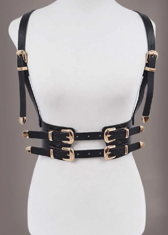 Buckle Suspender Harness Corset Belt