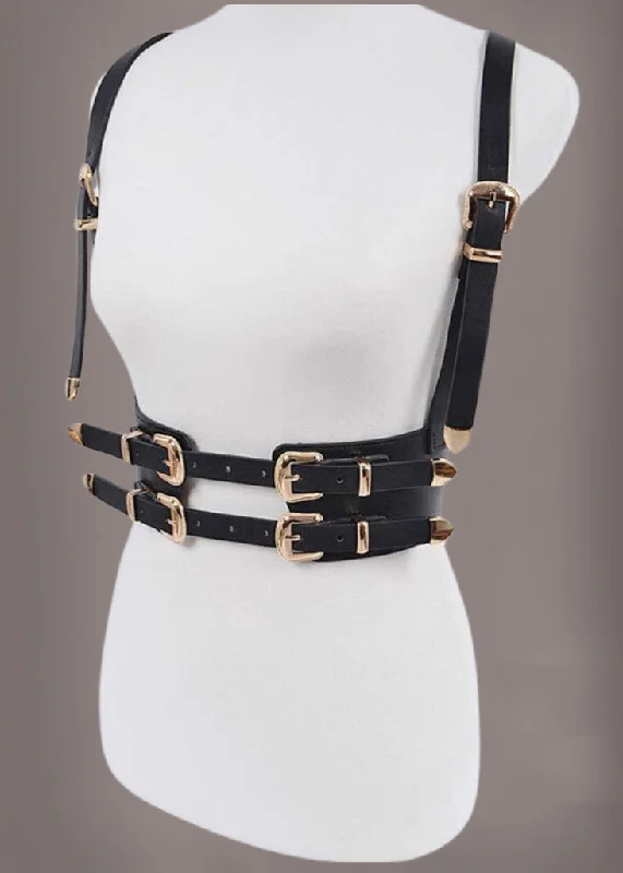 Buckle Suspender Harness Corset Belt