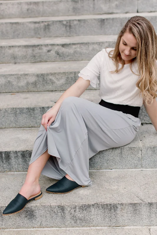 'Claire' Skirt in Harbor Grey FINAL SALE