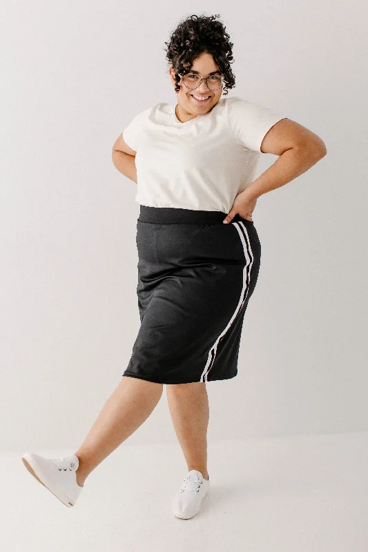 Modest Athletic Knee Length Skort in Charcoal FINAL SALE