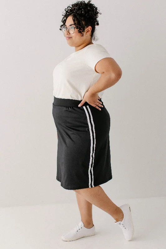 Modest Athletic Knee Length Skort in Charcoal FINAL SALE