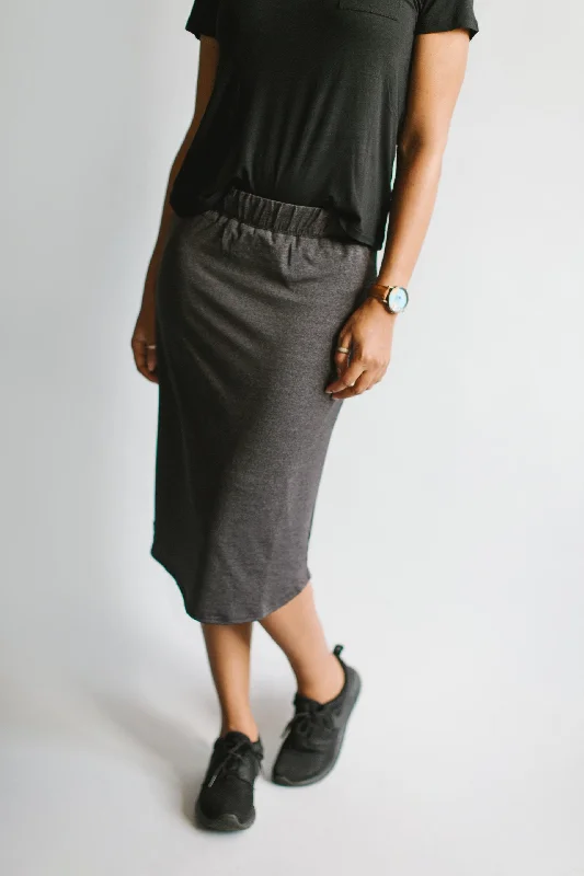 'Alexa' Athletic Skort in Warm Charcoal FINAL SALE