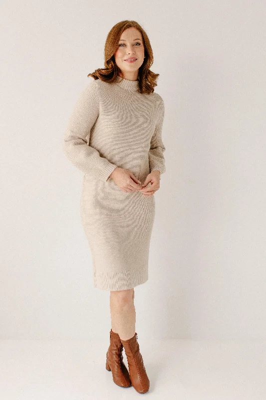 'Paige' Sweater Dress in Oatmeal FINAL SALE