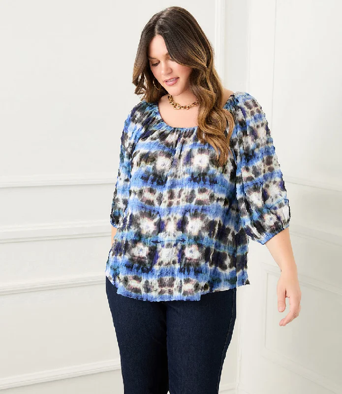 Plus Size Peasant Top