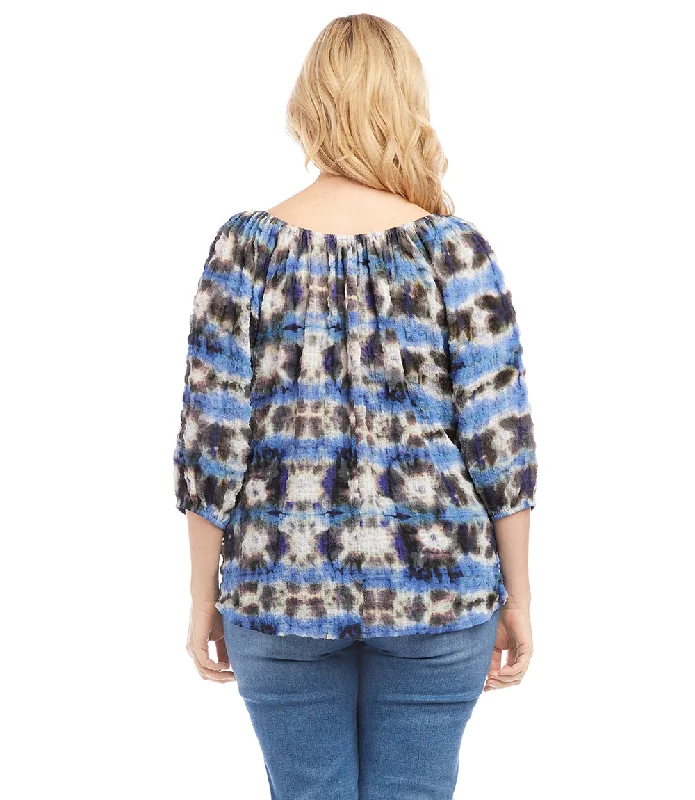 Plus Size Peasant Top