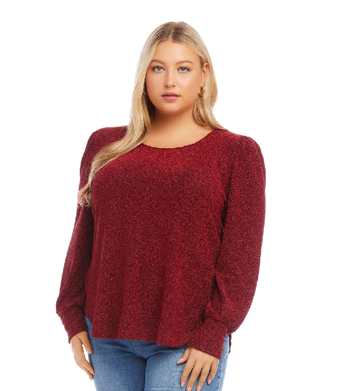 Plus Size Puff Sleeve Top