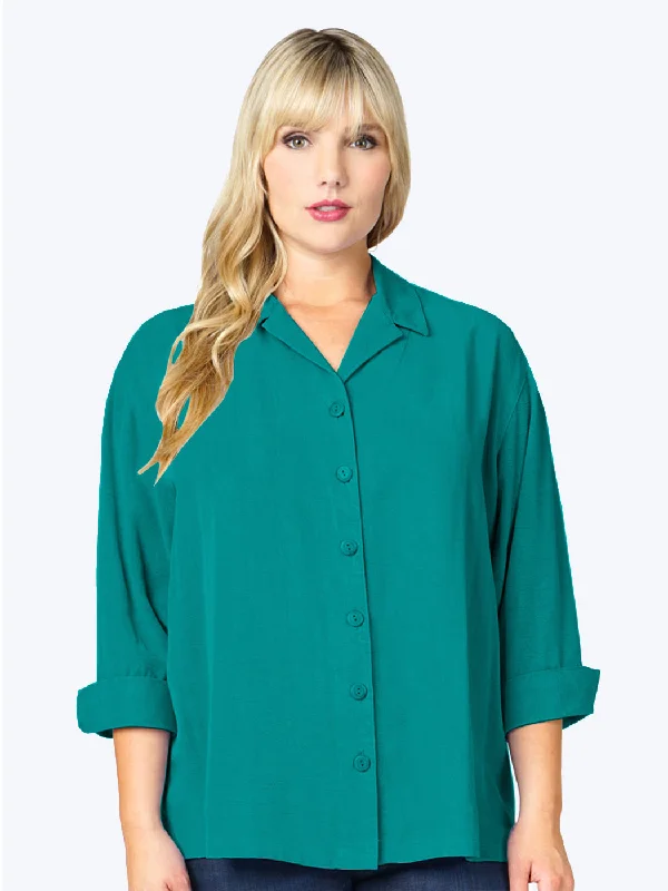 Tianello TENCEL™ Plus Sized  ""Aida"" Blouse