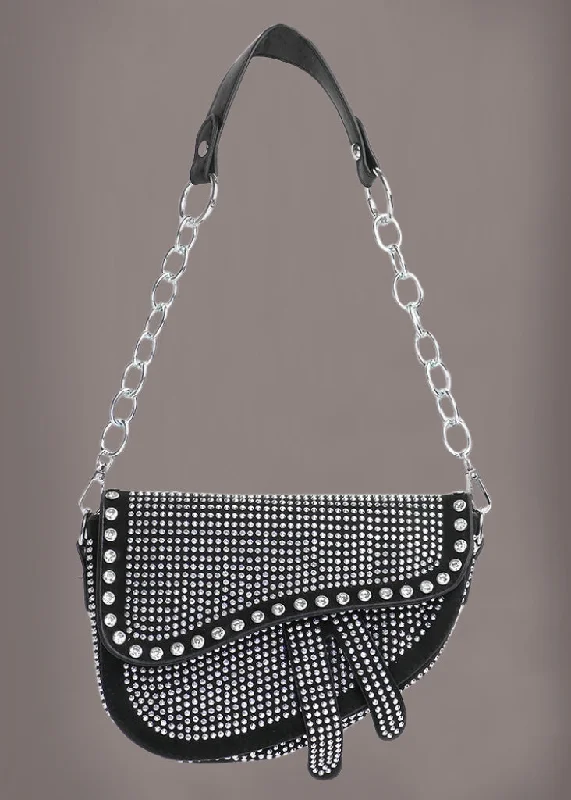 Studded Mini Saddle Bag Crossbody Shoulder Bag