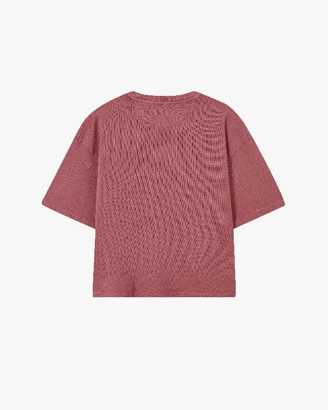 BOXY TEE BRICK RED