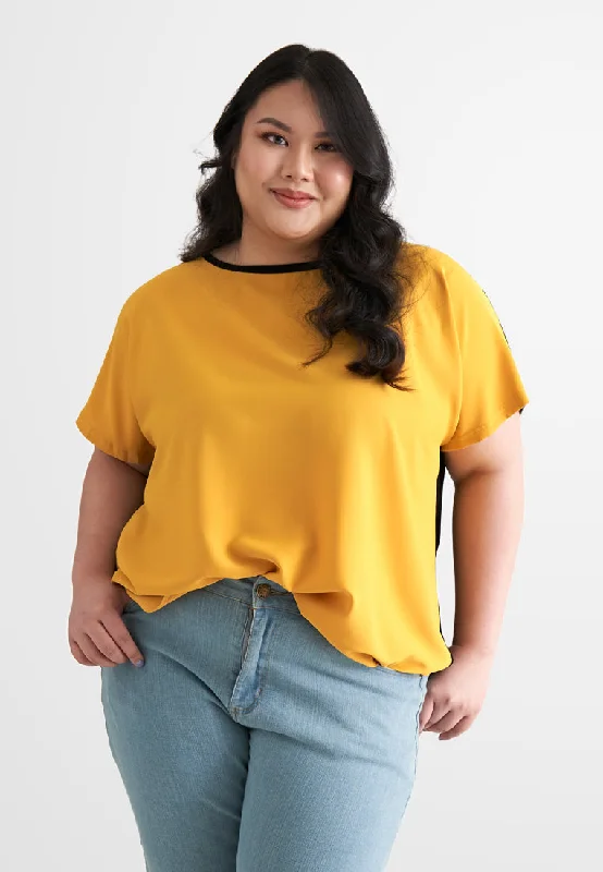 Pamela Back Stretch Lounge Top - Sunny Yellow