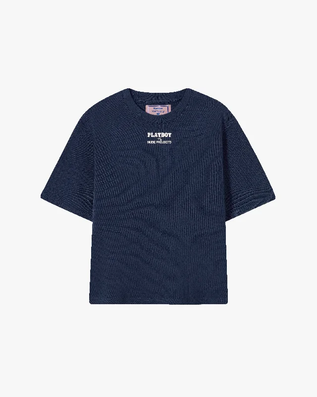 ICONIC CROPPED TEE NAVY