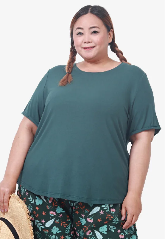 Shyna Super Soft & Light Short Sleeve Tee - Dark Green