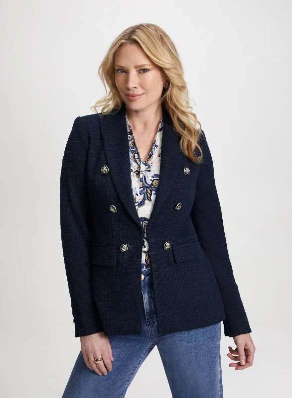 Bouclé Jacket With Buttons