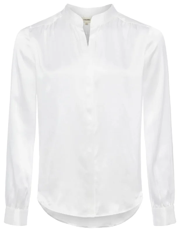 L'Agence Bianca Band Collar Blouse