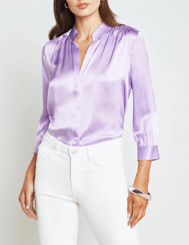 L'Agence Brisbane Three Quarter Sleeve Blouse