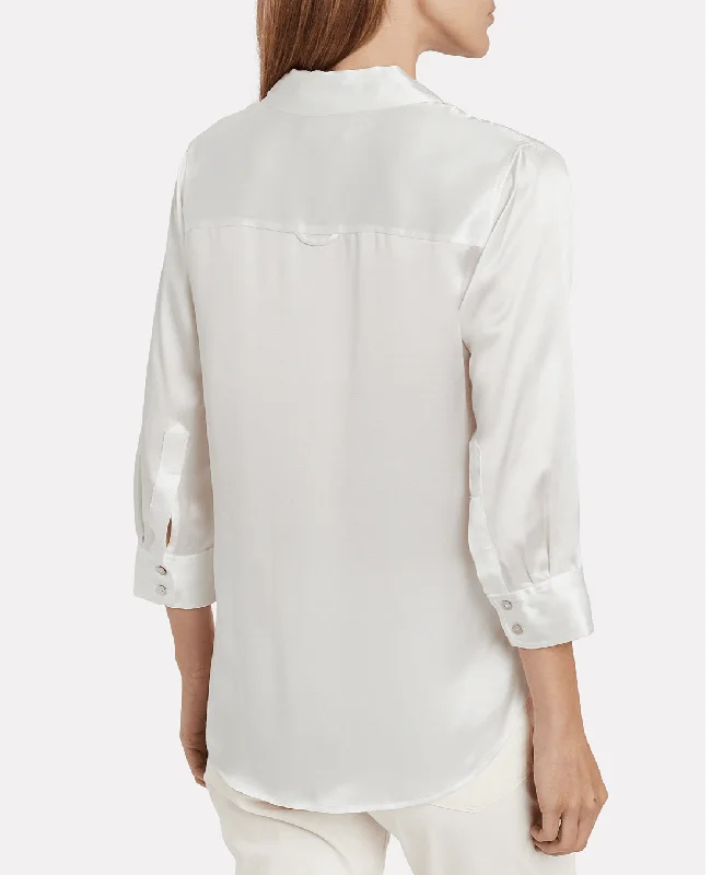 L'Agence Dani Three Quarter Sleeve Blouse