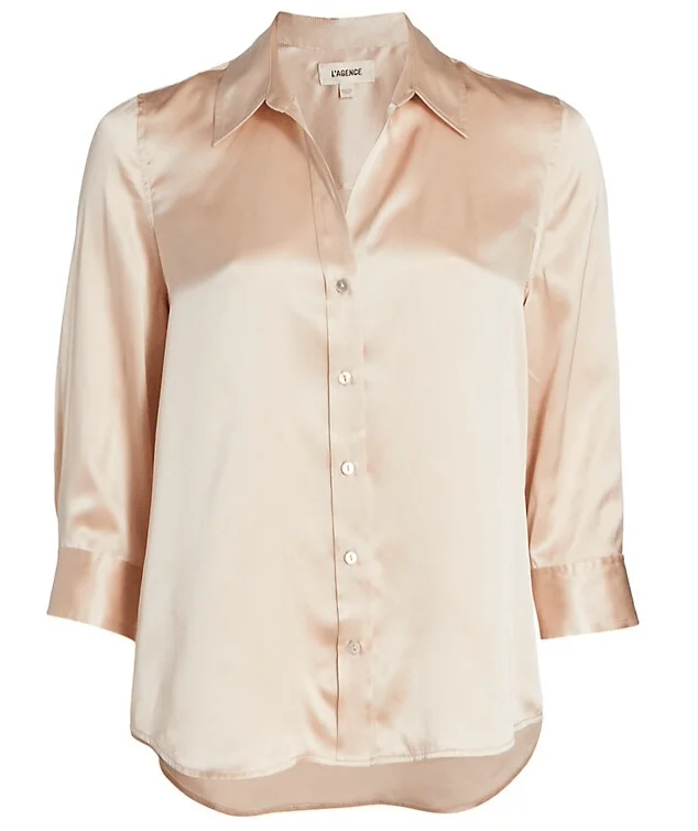 L'Agence Dani Three Quarter Sleeve Blouse