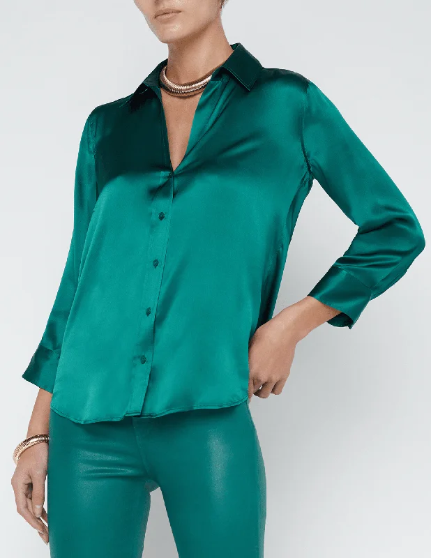 L'Agence Dani Three Quarter Sleeve Blouse