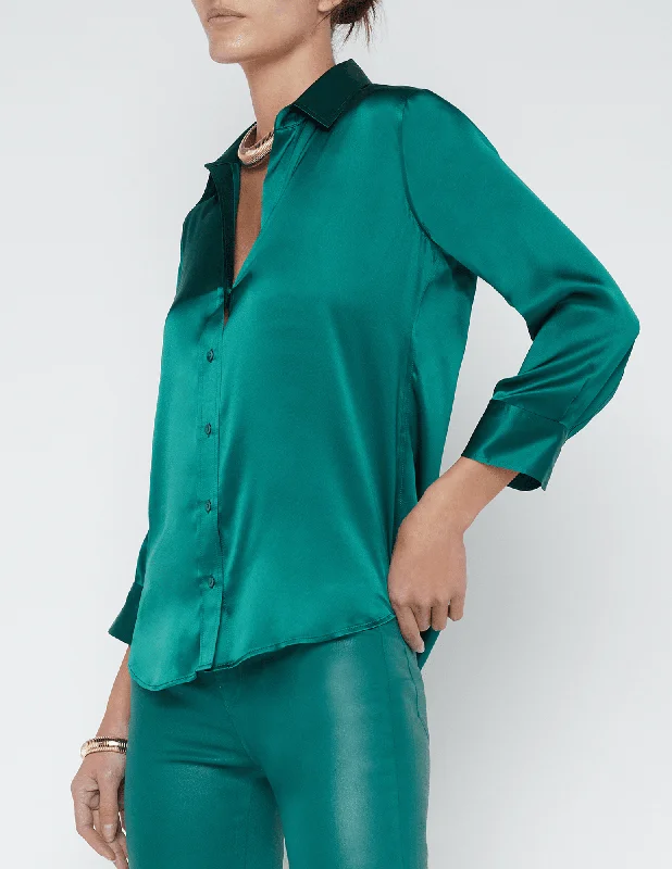 L'Agence Dani Three Quarter Sleeve Blouse