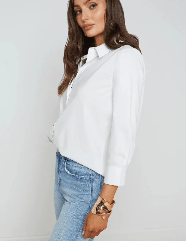 L'Agence Daniella Three Quarter Sleeve Blouse