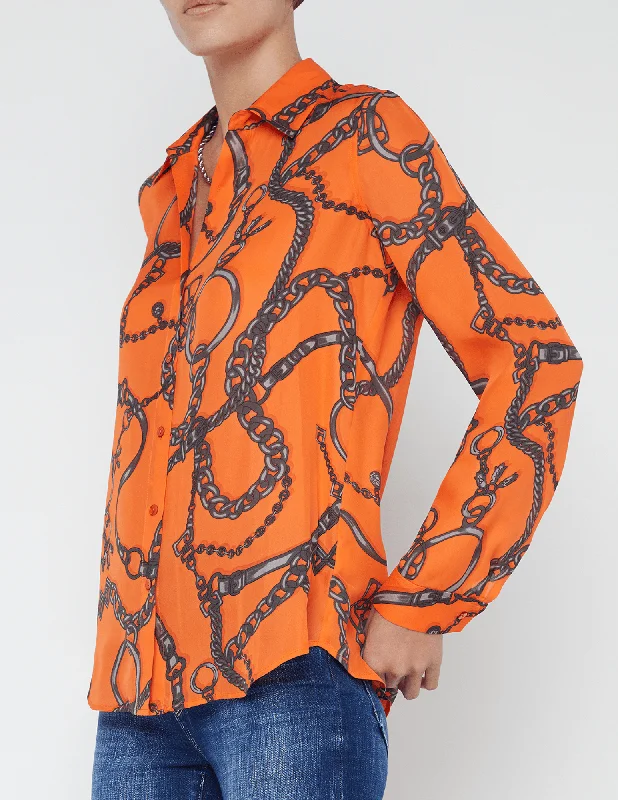 L'Agence Nina Long Sleeve Blouse