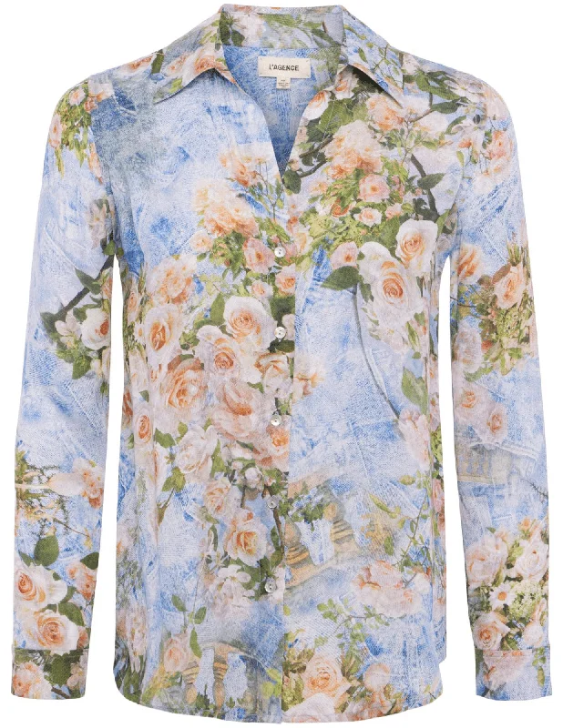 L'Agence Nina Long Sleeve Blouse