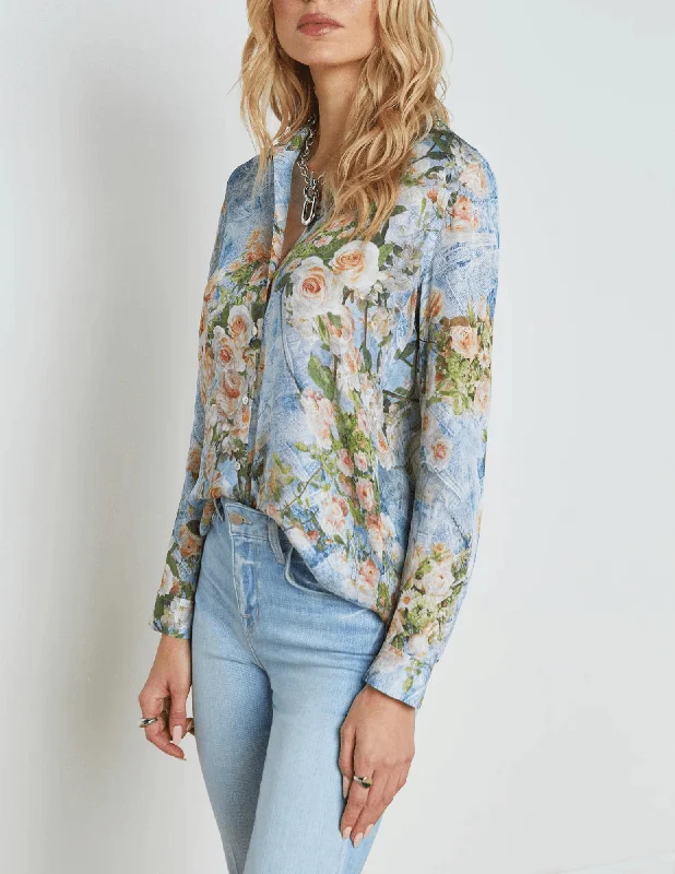 L'Agence Nina Long Sleeve Blouse