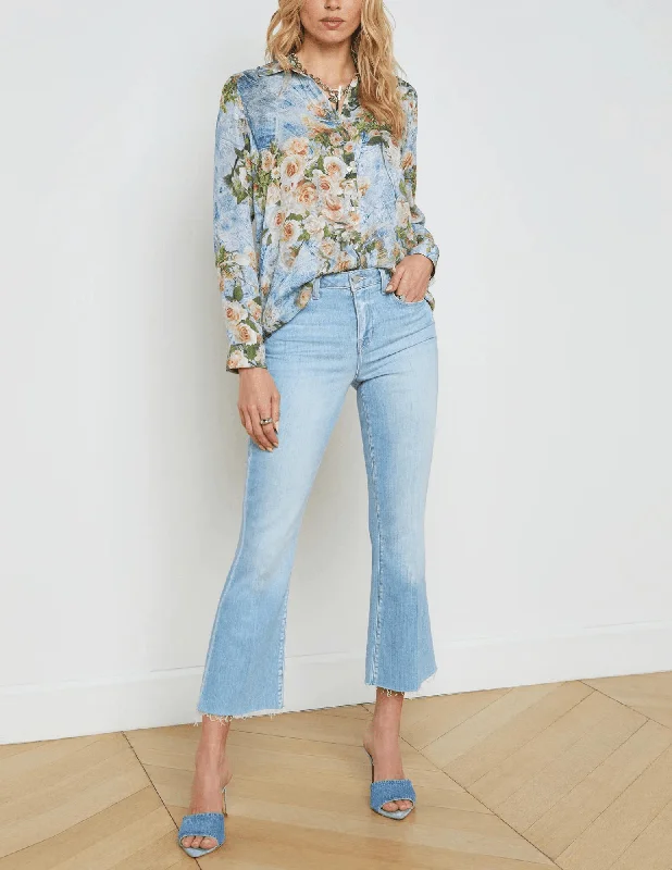 L'Agence Nina Long Sleeve Blouse