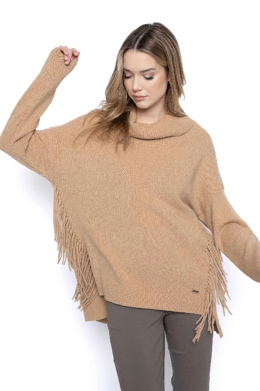 Side Fringe Sweater Top