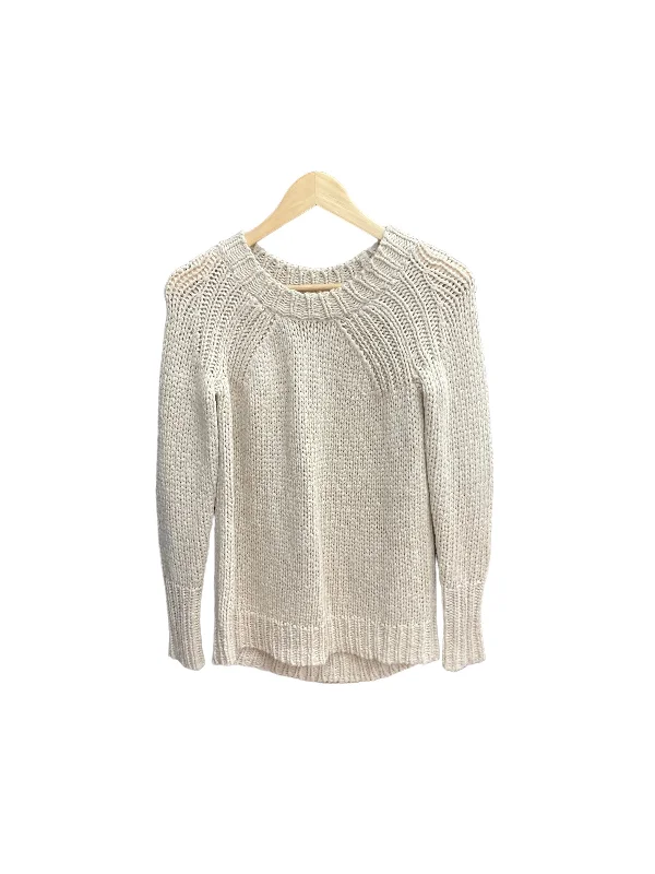 Sweater By Ann Taylor O In Wheat, Size: Xs