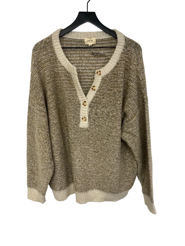 Sweater By Blu Pepper In Beige, Size: 2x