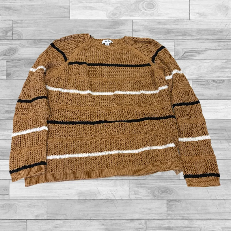 Sweater By Calvin Klein In Brown, Size: Xl