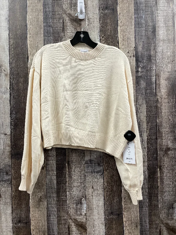 Sweater By Cme In Cream, Size: L