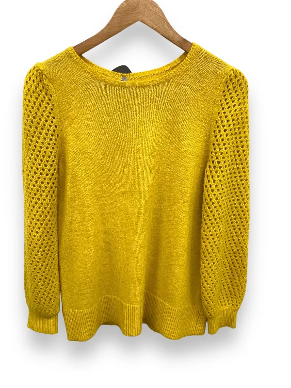 Sweater By Loft In Yellow, Size: S