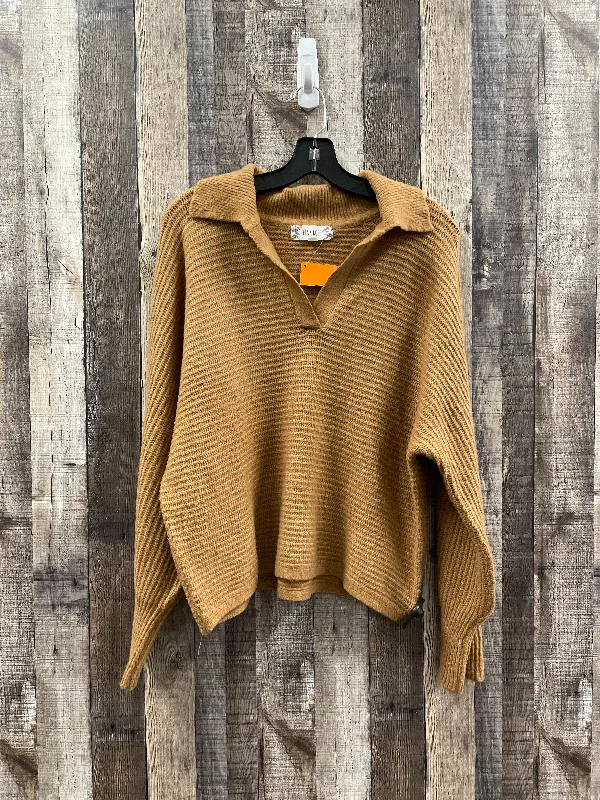 Sweater By Pink Rose In Caramel, Size: L