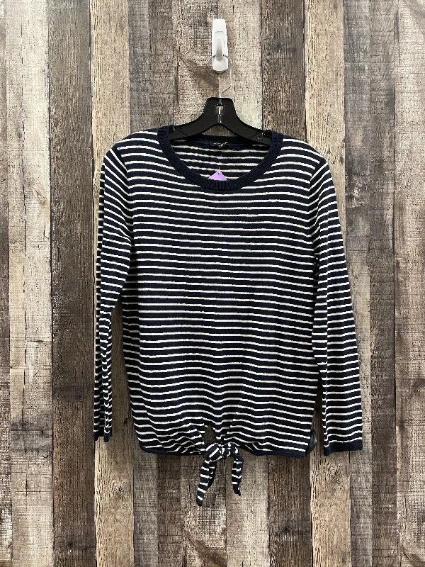 Sweater By Talbots In Striped Pattern, Size: Petite  M