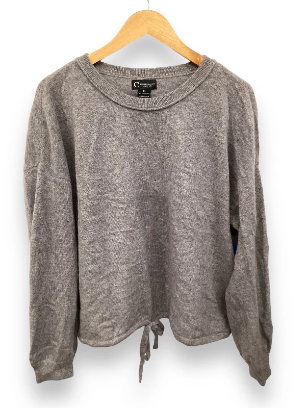 Sweater Cashmere By Bloomingdales In Grey, Size: Xl