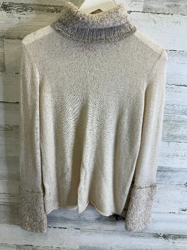 Sweater Designer By Tory Burch In Cream, Size: S