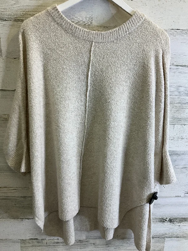 Sweater Short Sleeve By Lou And Grey In Cream, Size: M