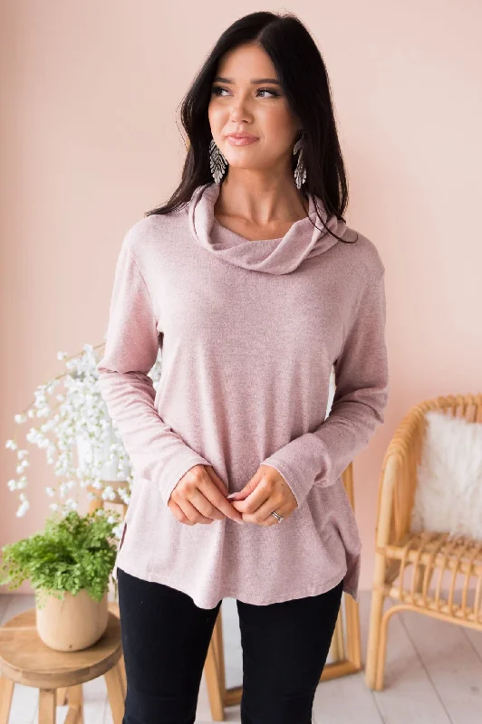 You Are So Loved Modest Cowl Neck Sweater