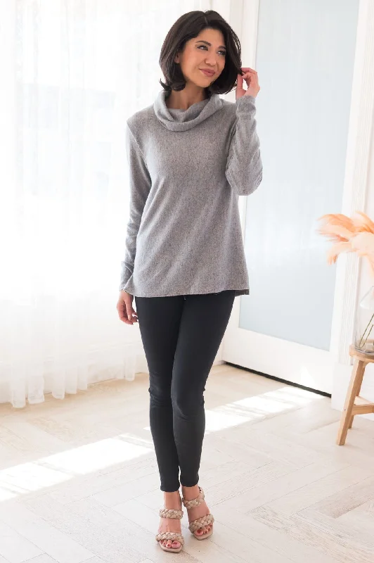 You Are So Loved Modest Cowl Neck Sweater