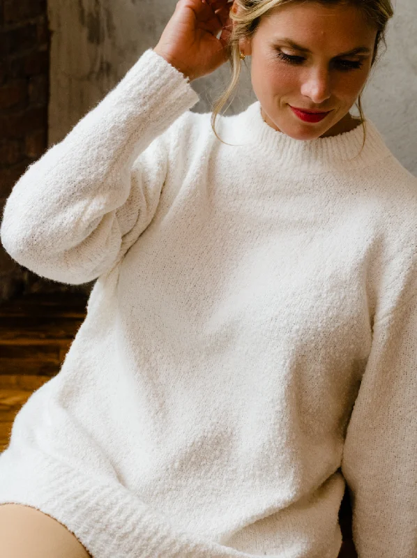 Alexis Boucle Sweater - Almond