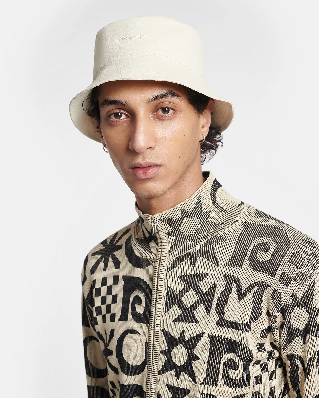 Caran - Signature Calligraphy Bucket Hat - Shell