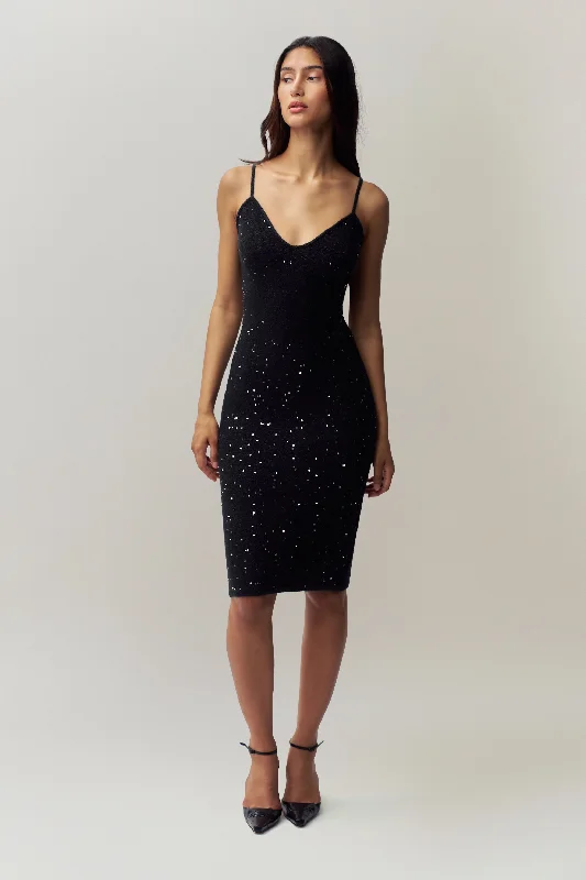 Amelia Sequin Knit Dress