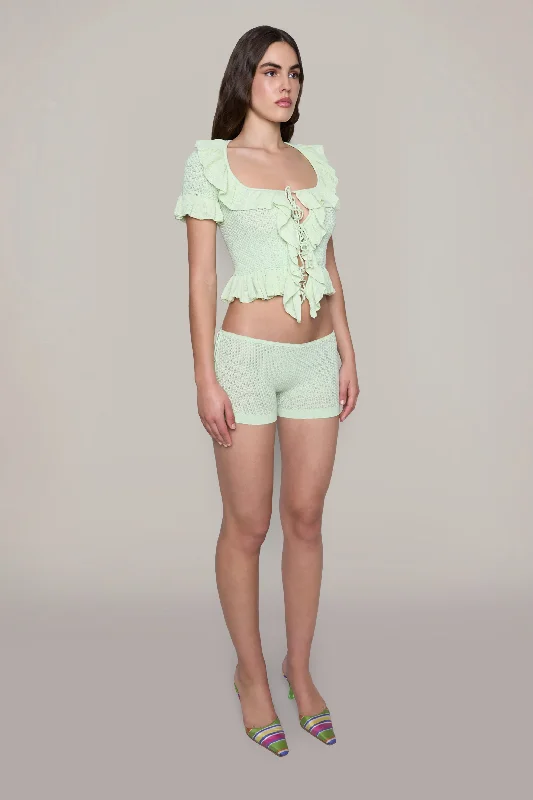 Knit Side Tie Short