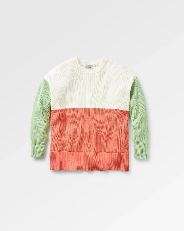 Gondwana Organic Oversized Knitted Jumper - Shell Pink