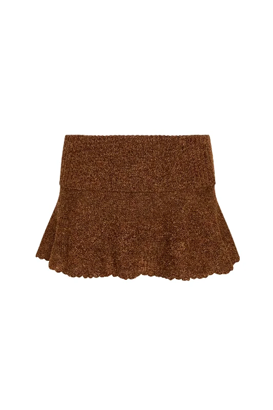 Heart Scallop Mini Skirt