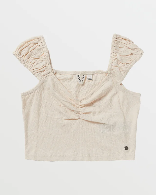 Hibiscus Honey Crop Top - Tapioca