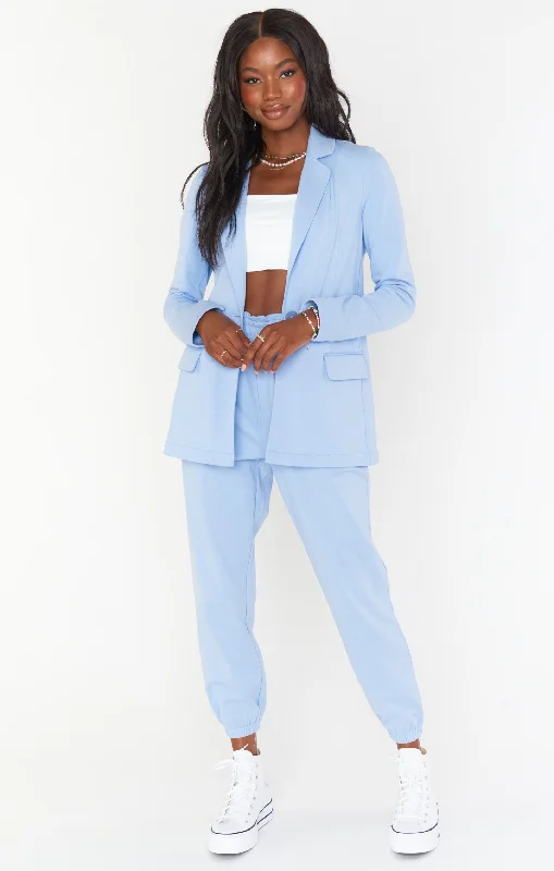 Lazy Chic Blazer ~ Periwinkle Knit